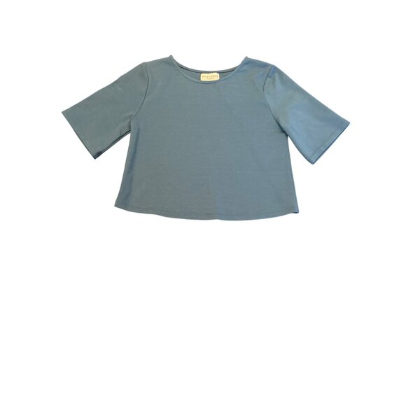 Ripley Rader Womens Short Sleeve Crop Top Size 2 Blue - Picture 1 of 4